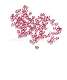 6150_604. silver dragee mini crispy color_pink