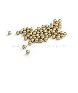 6104-6106_611. silver balls 4mm-6mm color_vintage gold